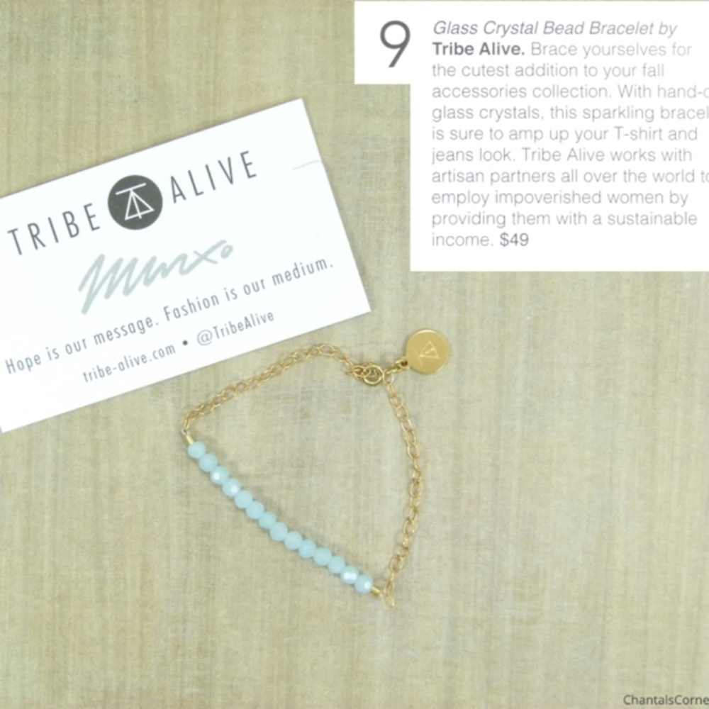 Tribe Alive glass crystal bead bracelet